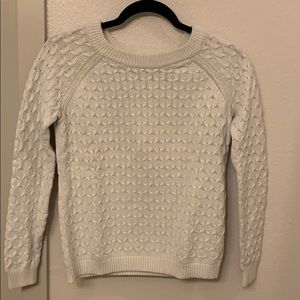 White Old Navy Knit Crewneck Sweater